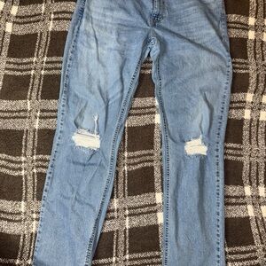 Levi's 541 Light Blue Distressed Straight Jeans Y2k style! 36x38 distressed